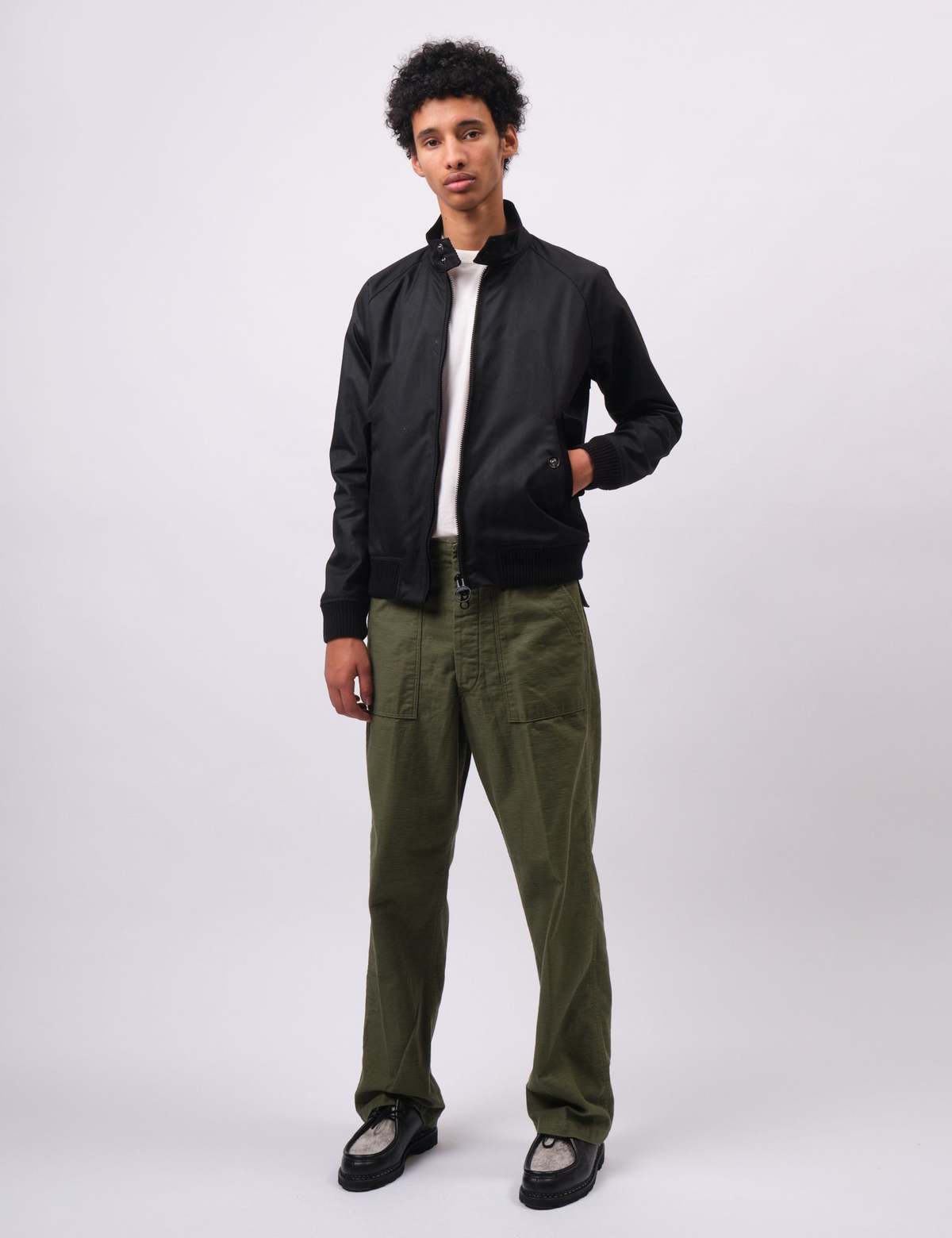 ジャケット・アウター Barbour Baracuta WAX JACKET G9 BLACK XXL Barbour x Baracuta MA-1 Waxed Harrington Jacket Black | Baracuta