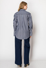Mona Thalheimer Tina Striped Button Down Shirt - Thumbnail 5