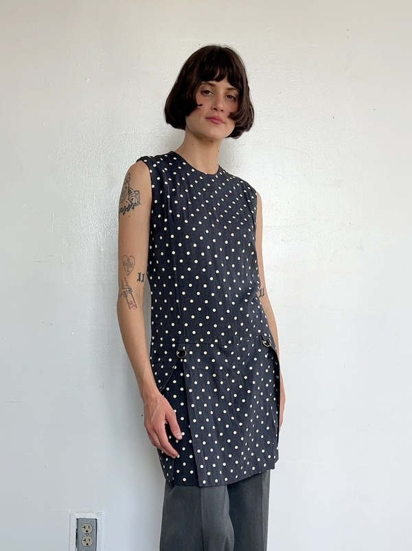 Vintage 60s Polka Dot Dress - Polka Dot | Garmentory