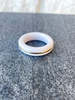 BY PARIAH 14K Essential Stacking Ring - White Agate - Thumbnail 1