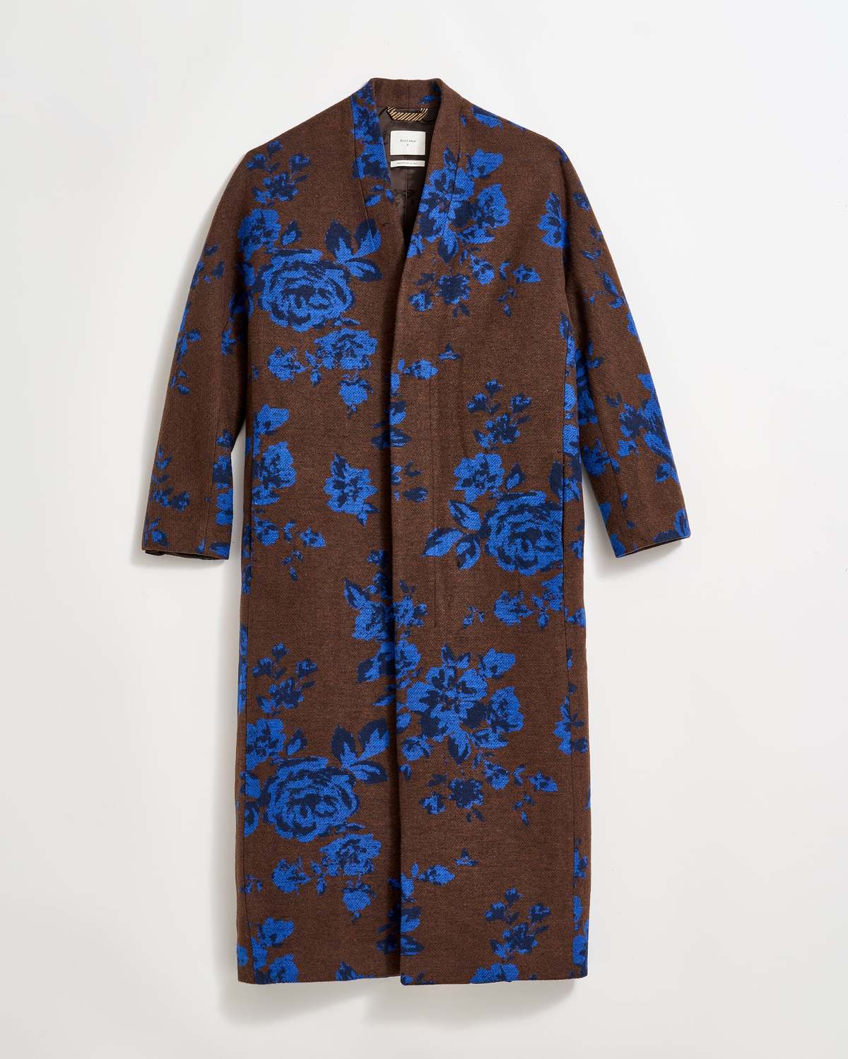 金子賢さん着用 CALEE WOOL JACQUARD NATIVE COAT Jacquard-Wool-Zen-Coat-