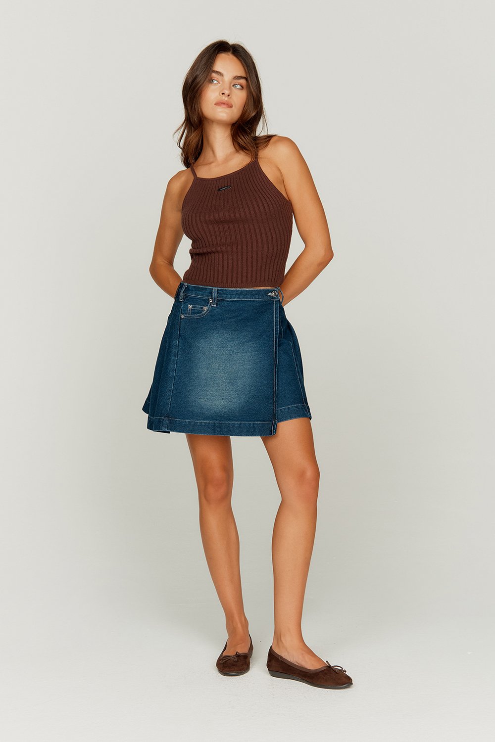 [House of Sunny] ハウスオブサニー スカート Skirt House of Sunny Fade Pleat Skirt - Blue Rinse | Garmentory