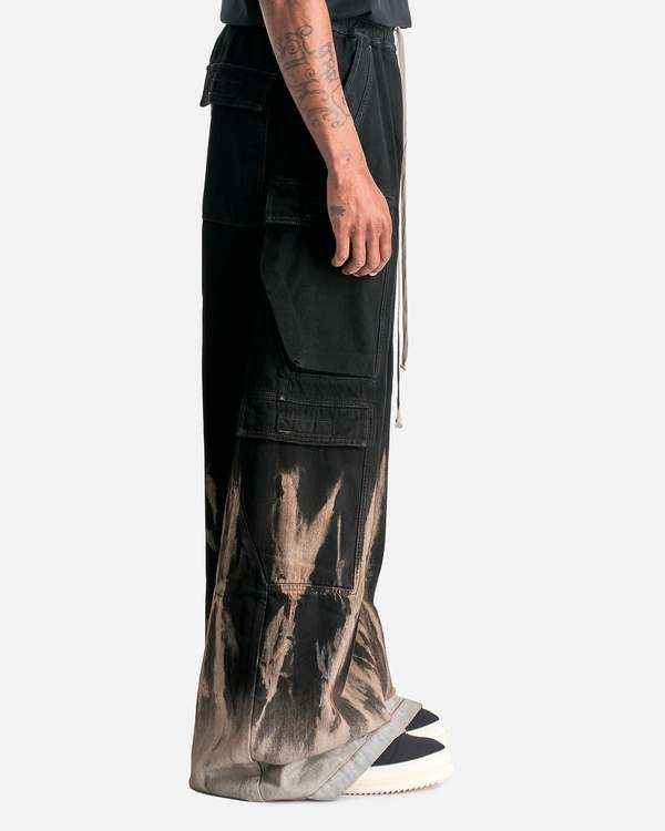 Rick Owens Double Cargo Jumbo Belas - Black/Terra | Garmentory