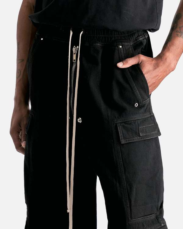 Rick Owens Double Cargo Jumbo Belas - Black/Terra | Garmentory