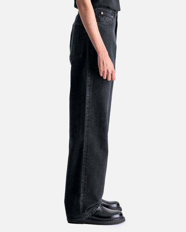 Our Legacy Third Cut - Real Black Chain Twill Denim | Garmentory
