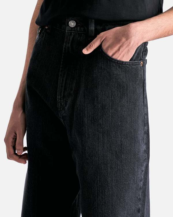 Our Legacy Third Cut - Real Black Chain Twill Denim | Garmentory