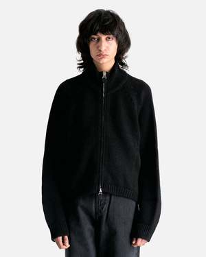 Ultra Zip Funnel in Jet Black Isles Wool | Garmentory