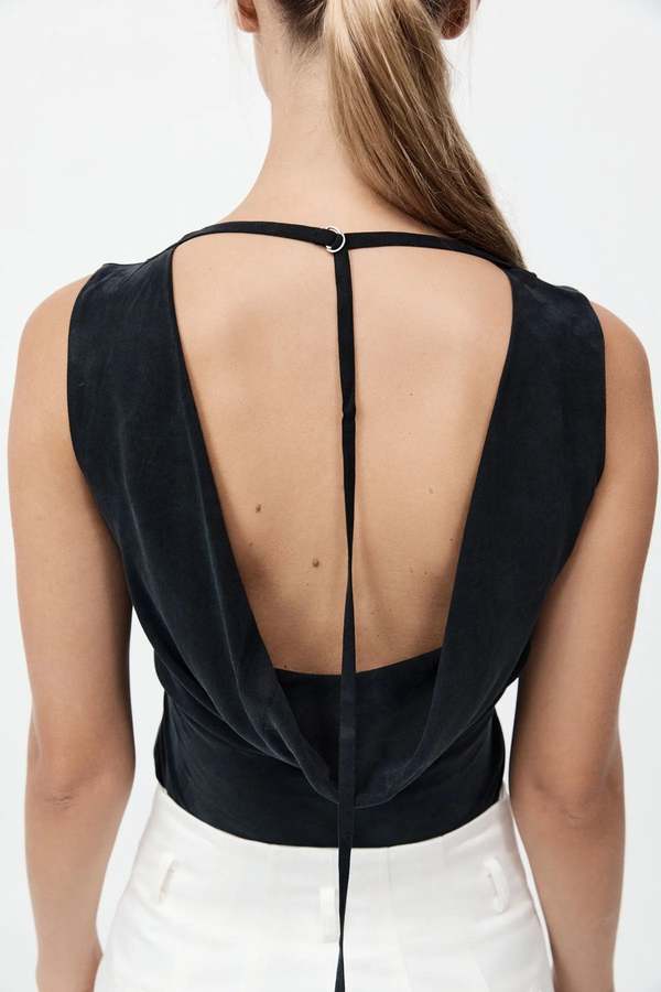 Draped Cowl Top
