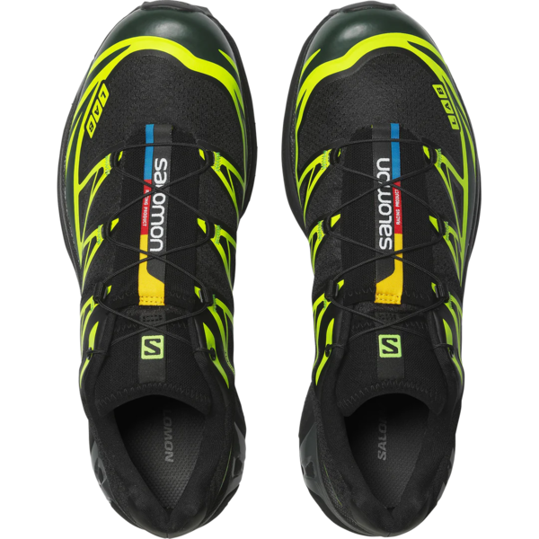 SALOMON XT 6 Shoes - Black/Ponderosa Pine/Green Gecko | Garmentory