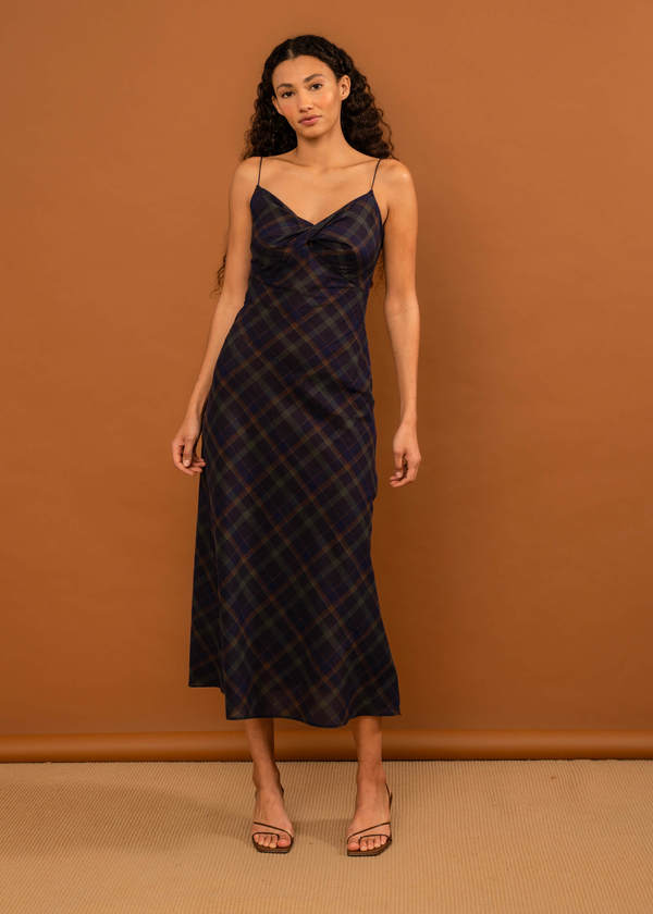 sachin and babi light blue dress Riviera “Zilly” Dress – Summer Tartan Plaid Dress by Lena Hoschek main image 1