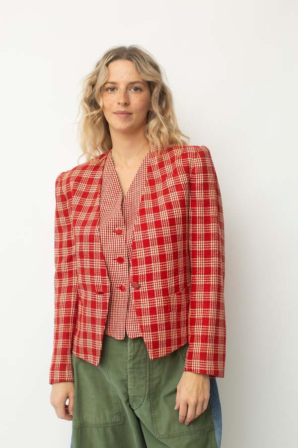 Red Tartan Blazer