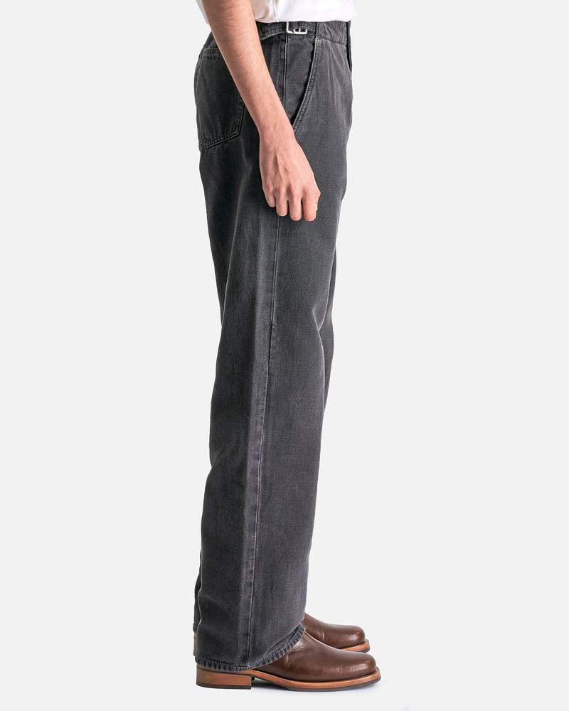 Our Legacy Trucker Trouser - Ash Black | Garmentory