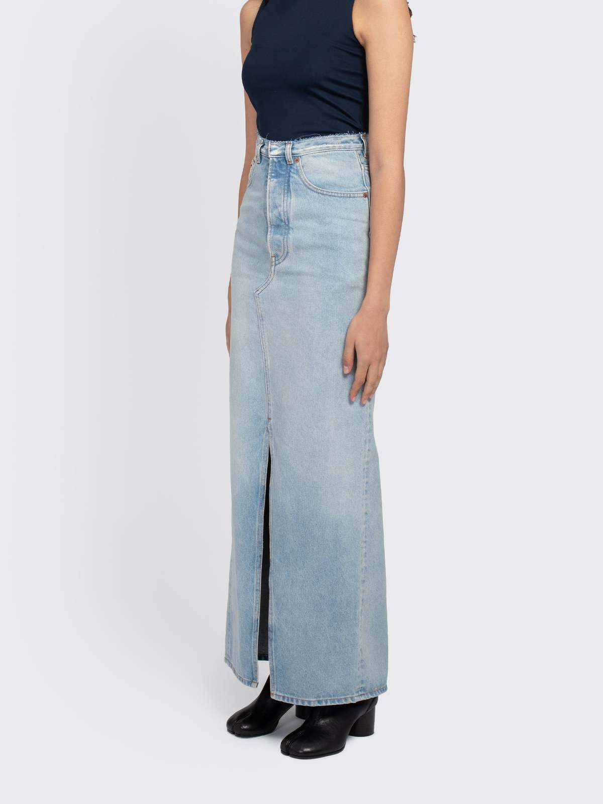 Maison Margiela MM6 Denim Long Skirt | Garmentory