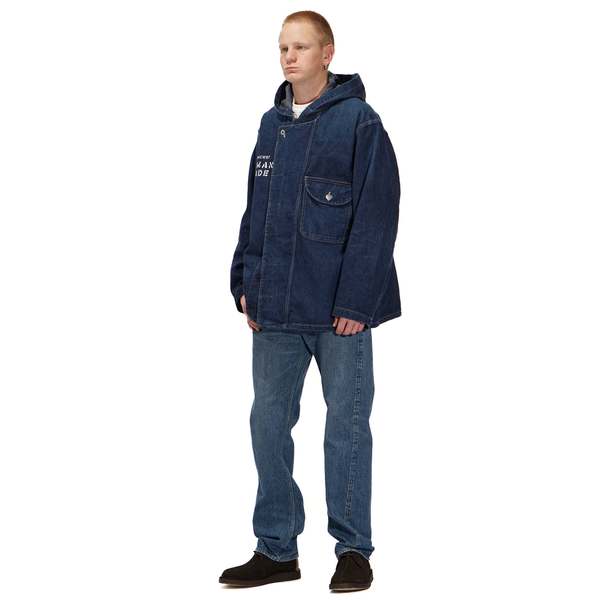 Human Made Denim Hooded Jacket - Indigo | Garmentory