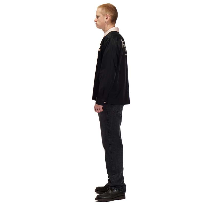 Human Made OPEN COLLAR SHIRT - BLACK | Garmentory