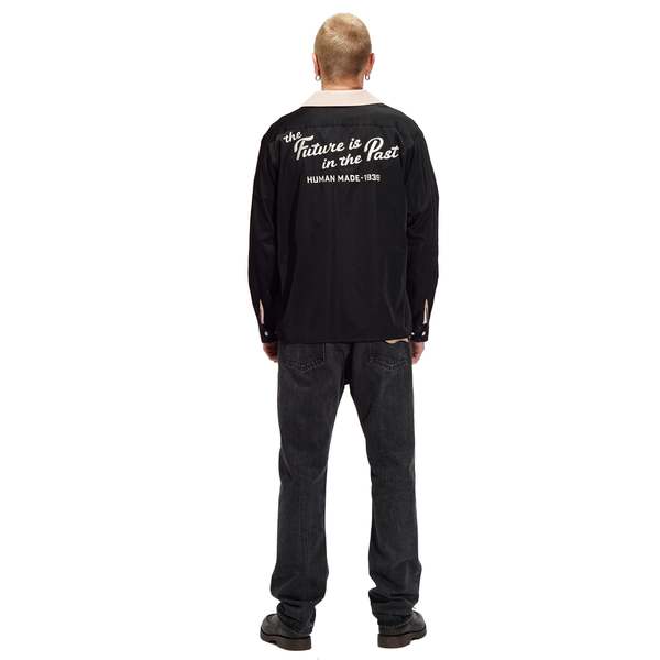 トップス Human Made open collar shirt Human Made OPEN COLLAR SHIRT - BLACK | Garmentory