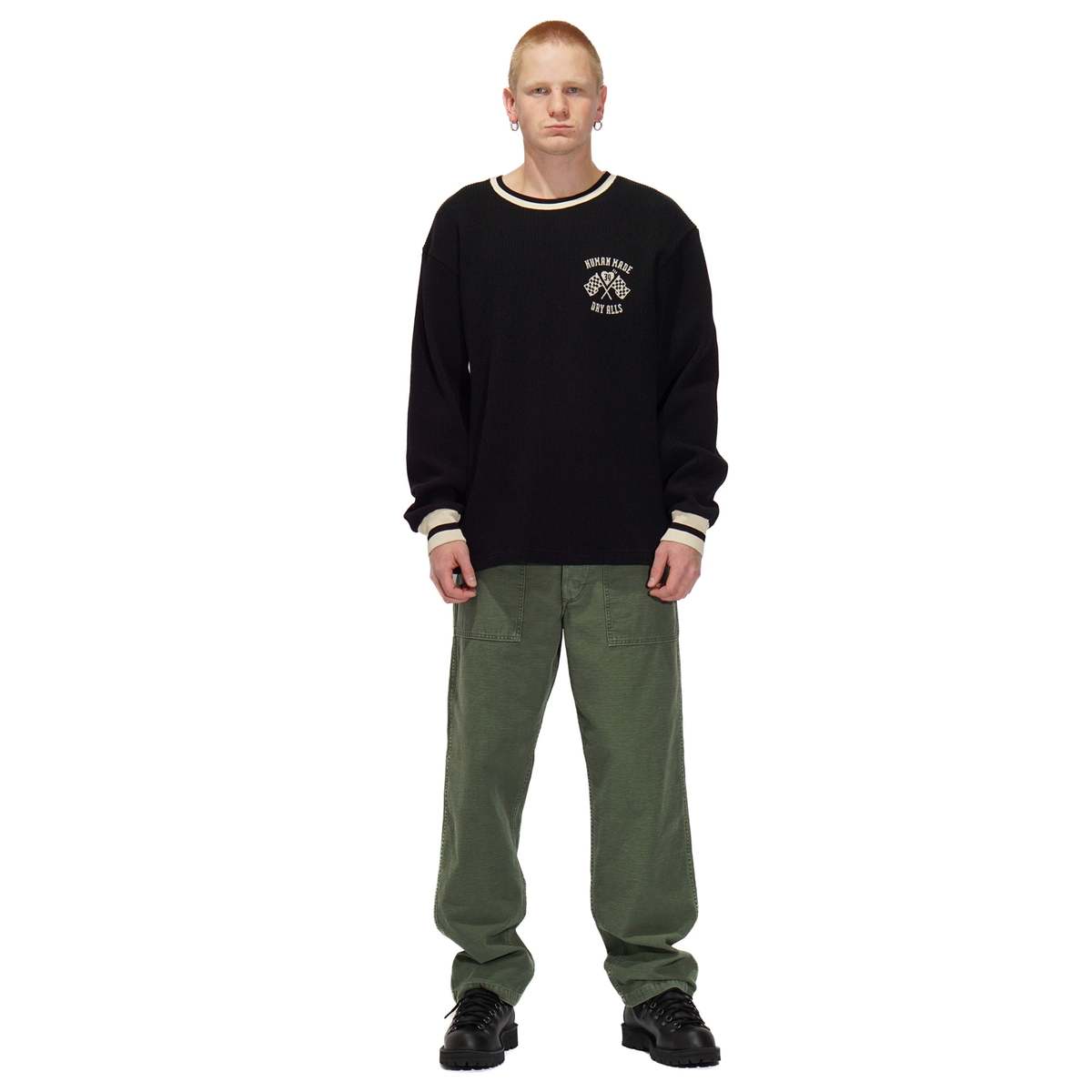 Human Made Thermal L/s T-shirt - Black | Garmentory