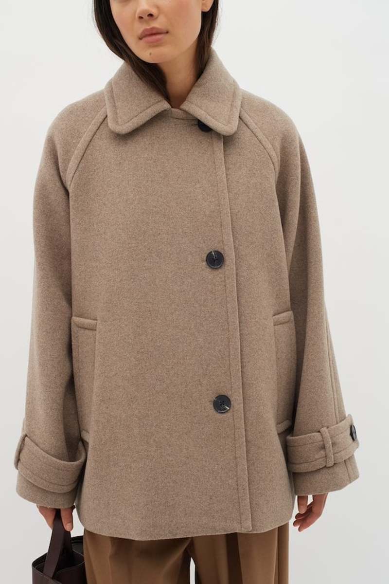 InWear Thora Minona Coat - Sandy Grey Melange
