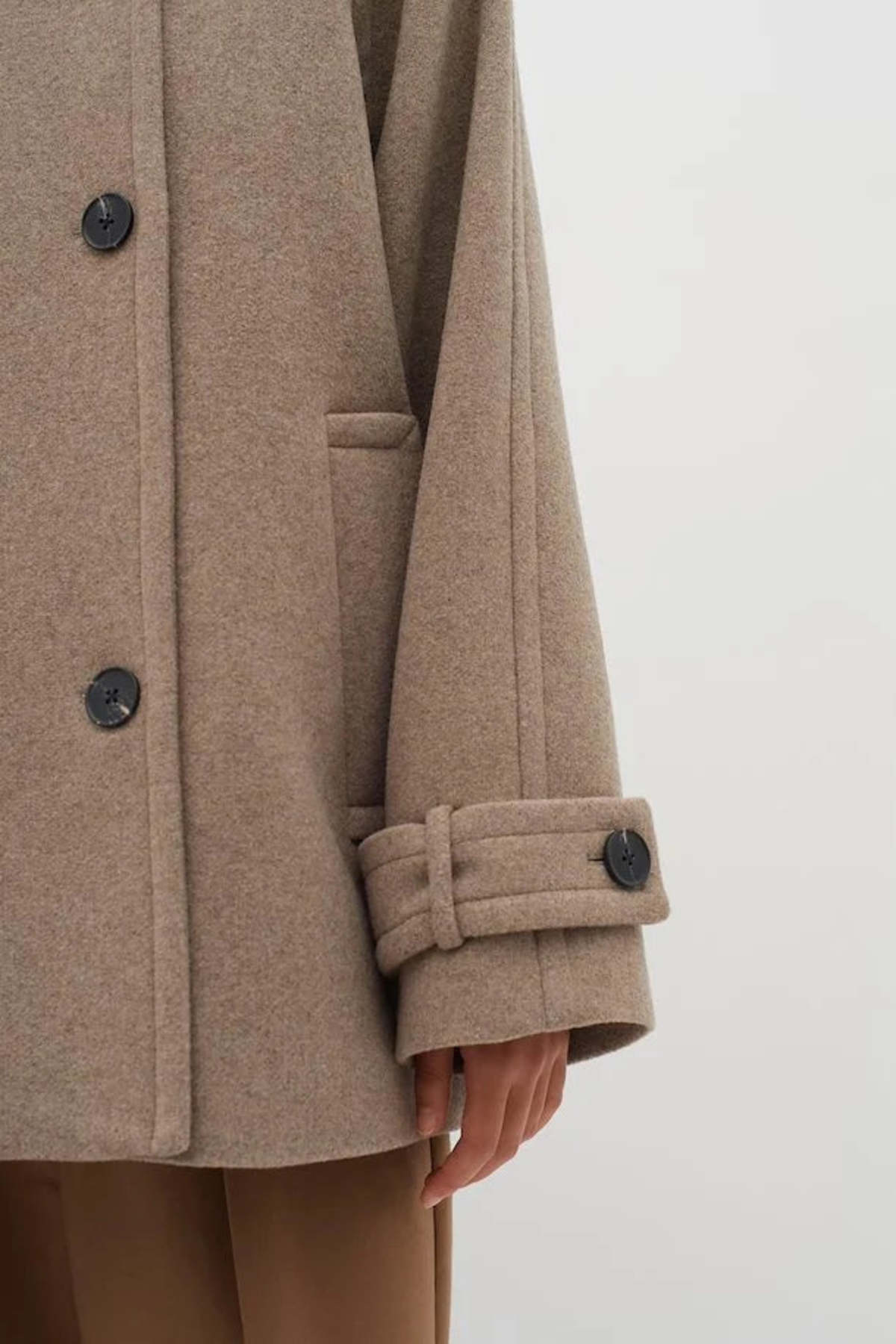 InWear Thora Minona Coat - Sandy Grey Melange - Image 7 of 10