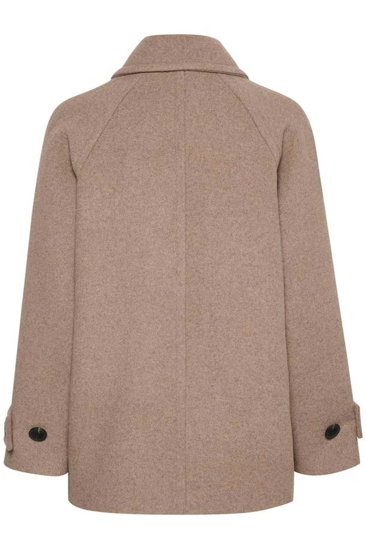 InWear Thora Minona Coat - Sandy Grey Melange - Image 9 of 10