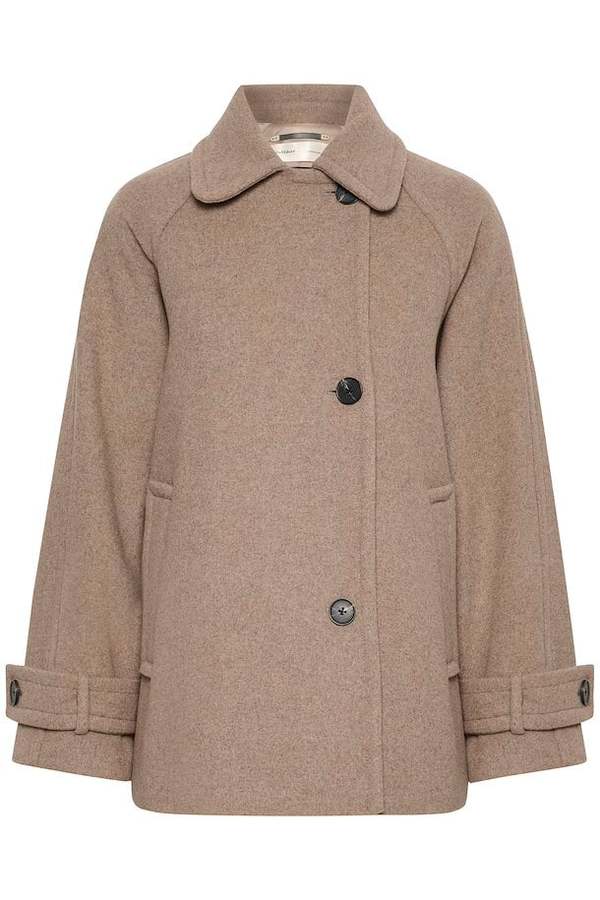 InWear Thora Minona Coat - Sandy Grey Melange