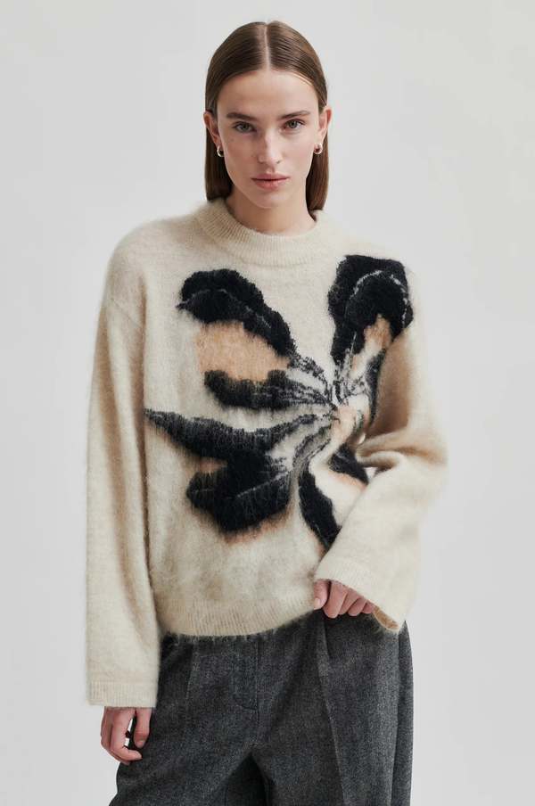 Second Female Botanic Knit O-Neck - Brazilian Sand | Garmentory