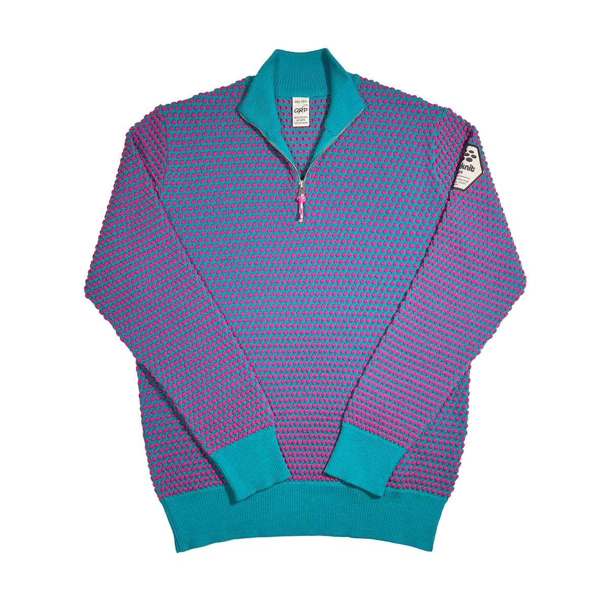 Men-s-1-2-Zip-Spot-Knit-