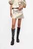 Ganni Metallic Mini Skirt - Gold/Silver - Thumbnail 2