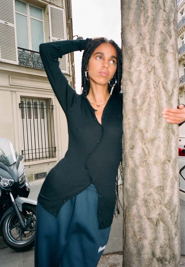 Opera Sport Claire Seamless Cardigan - Black | Garmentory