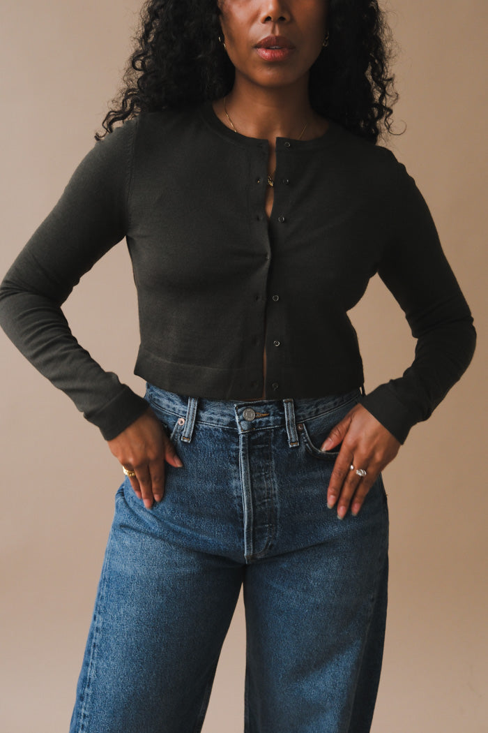 Geel Ollie Cardigan - Forest Green | Garmentory