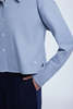 DĀL THE LABEL Cropped Cotton Button Down Shirt - Thumbnail 14