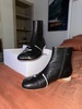 Maison Margiela Mens Tabi Ankle Boots - Black/Bright White - Thumbnail 2