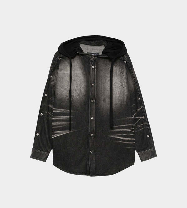 Y/PROJECT Insert Hood Denim Shirt | Y/PROJECT Insert Hood Denim Shirt