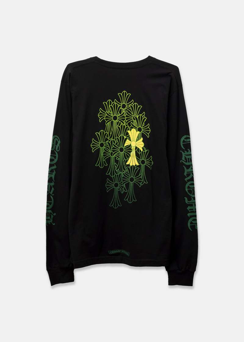 Chrome Hearts Cemetery Back Print Long Sleeve - Black/Green