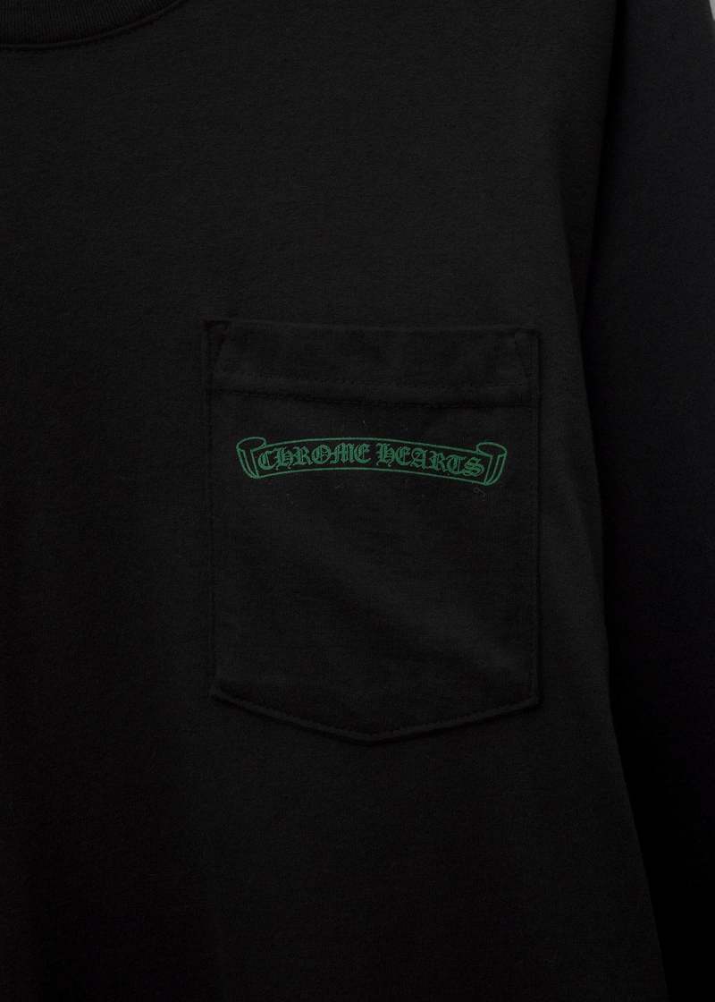 Chrome Hearts Cemetery Back Print Long Sleeve - Black/Green