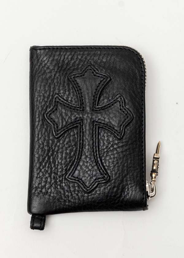 Chrome Hearts Black Patch Small Zip Wallet | Garmentory