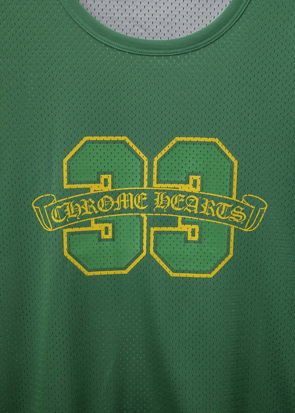 Chrome Hearts Basketball Mesh Jersey - Green/Yellow | Garmentory