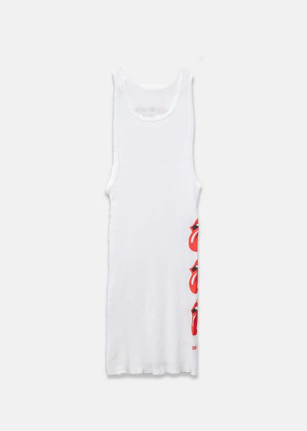 Chrome Hearts x Rolling Stones Lips + Tongue Tank Top - White/Red
