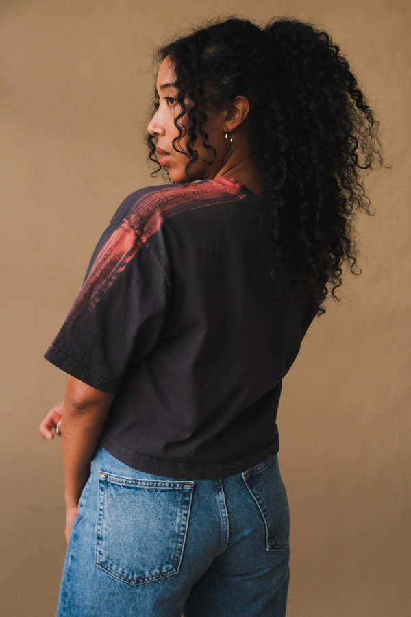 MAISON MARKOSIAN Brushstroke Tee - Iron/Rust MAISON MARKOSIAN Brushstroke Tee - Iron/Rust
