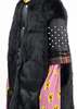 Kidill Faux-Fur Studs Coat - Black Multi - Thumbnail 4