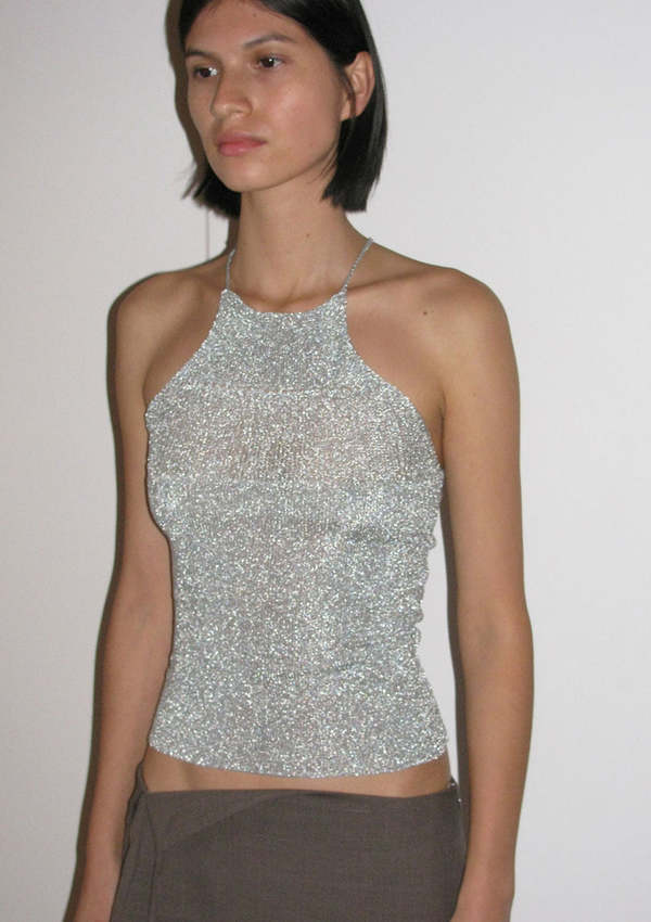 Paloma Wool Conan Top - Silver | Garmentory Paloma Wool Conan Top - Silver | Garmentory