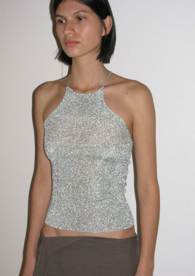 Paloma Wool Conan Top - Silver | Garmentory