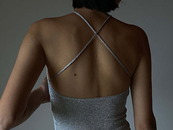 Paloma Wool Conan Top - Silver | Garmentory