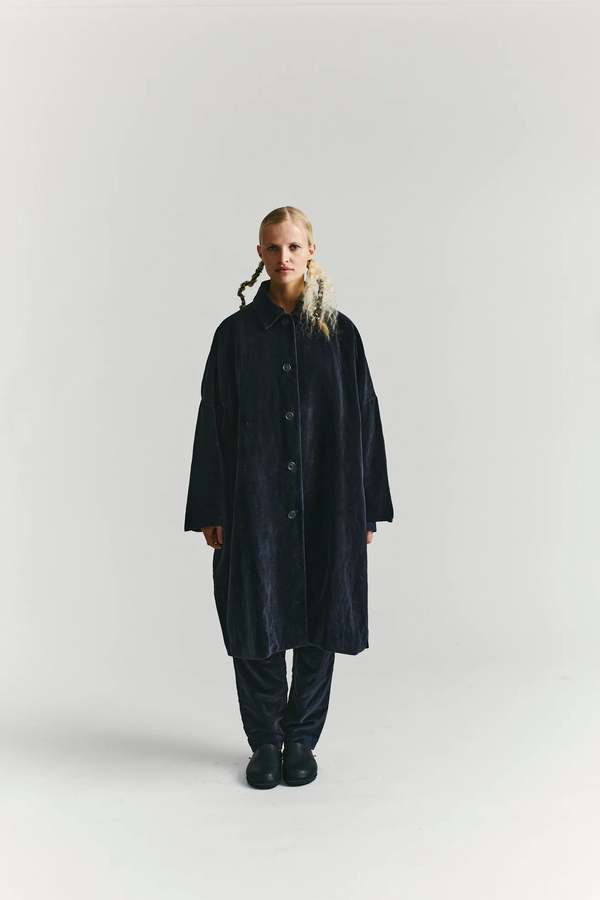 CASEY CASEY BLOBBY COAT ネイビー 【公式通販】