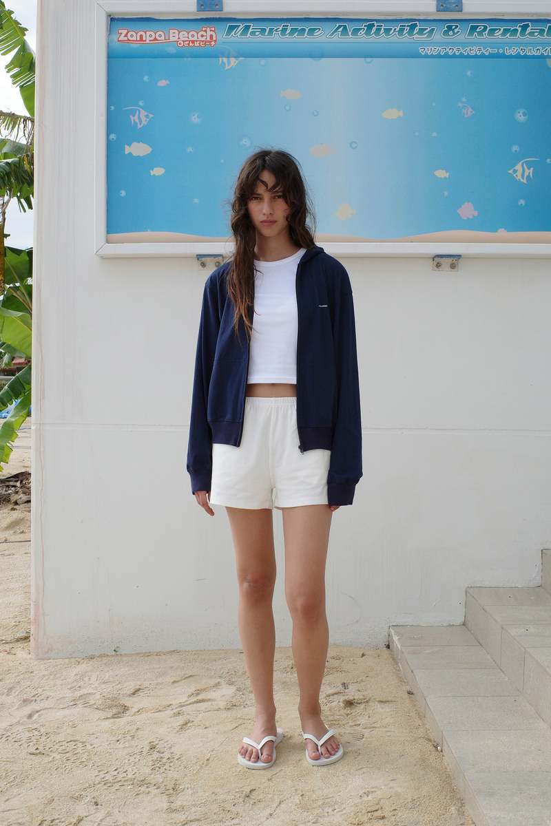 Low Classic Lc Zip-up Hoodie - Navy | Garmentory