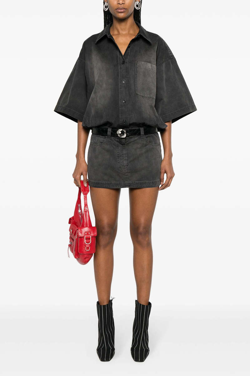 クロップドと相性抜群【alexanderwang】pre-styled minidress クロップドと相性抜群【alexanderwang】pre-styled minidress