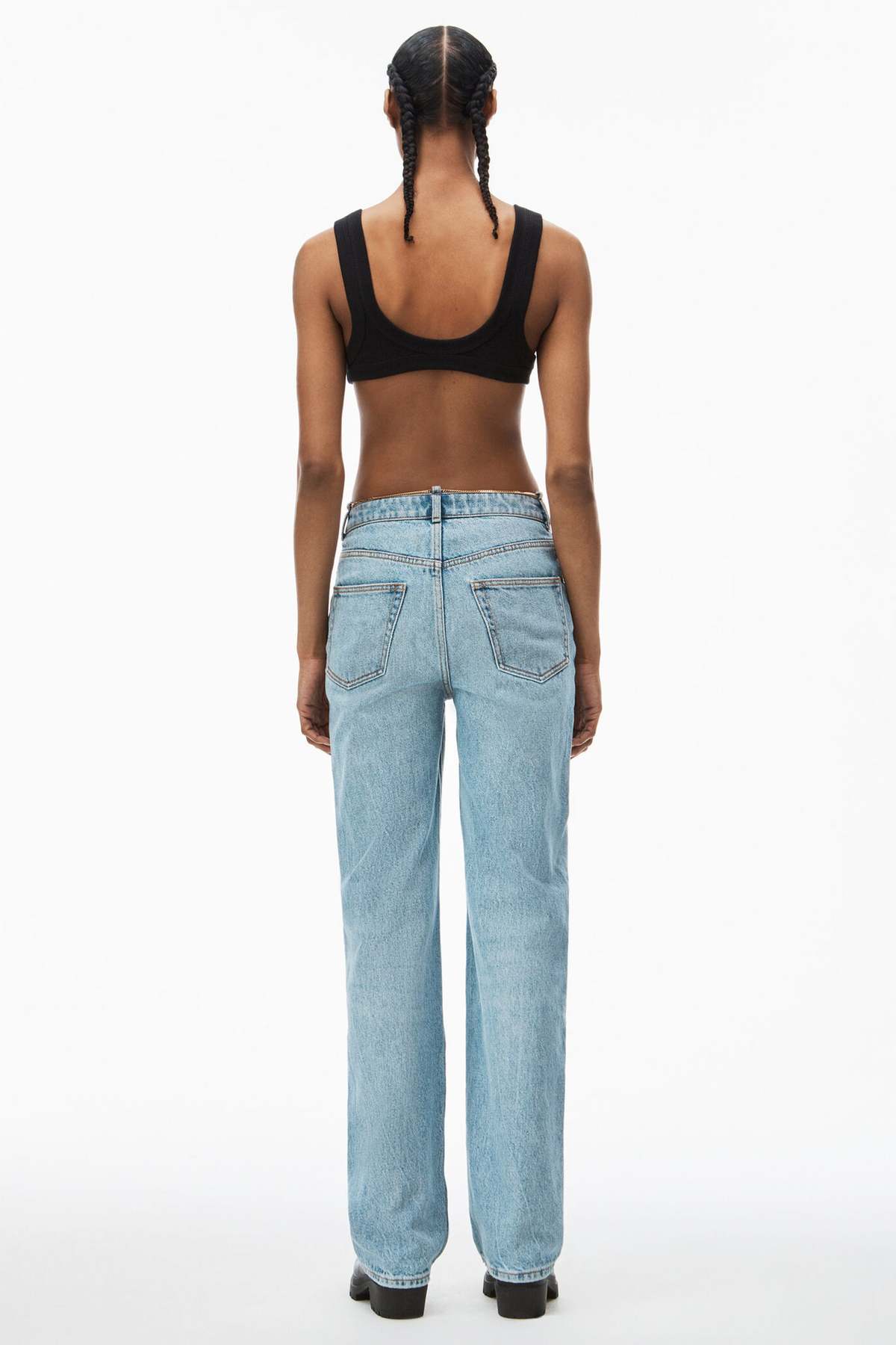 パンツ Alexander Wang 'Gold Nameplate Chain' pants (1KC1244034 001) Alexander wang 'gold nameplate chain' pants available on