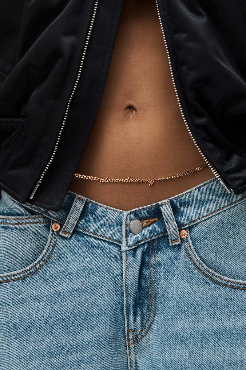 【関税込み】alexander wang Gold Nameplate Chain' pants Alexander wang 'gold nameplate chain' pants available on