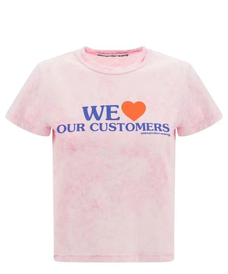 【送料&関税込】Alexander Wang We Love Our Customers T-shirt Alexander Wang We Love Our Customers Shrunken Tee W/ Bleach