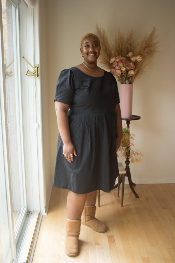 Birds of North America Crag Martin Dress - Black Birds of North America Crag Martin Dress - Black